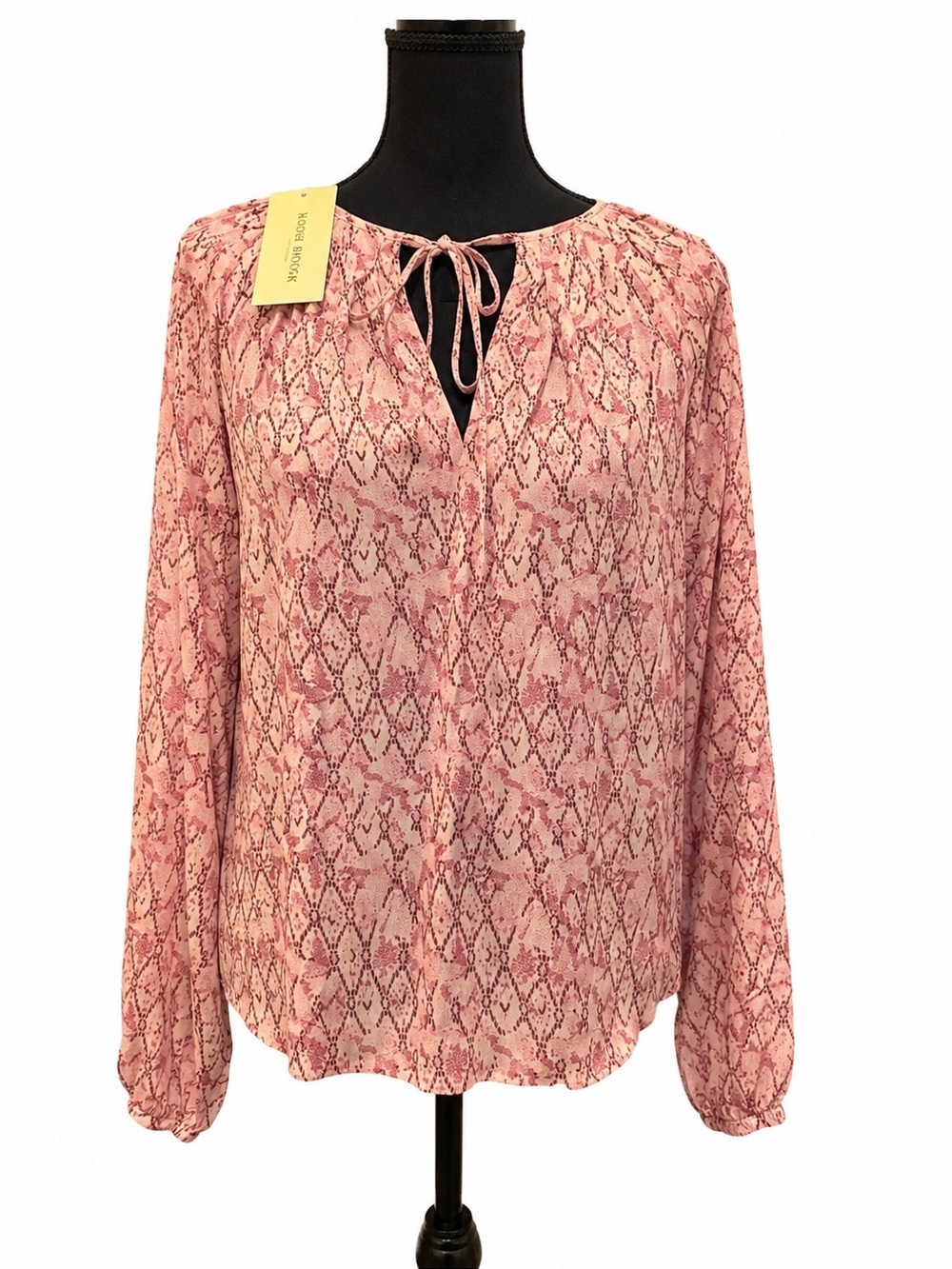 NWT RAMY BROOK PINK SINNAH LONG SLEEVE TOP